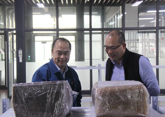 桐乡市副市长袁杰一行莅临双箭股份调研指导